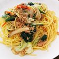 カンタンで美味は正義's cooksnap of when they made 簡単激うまぁなツナとほうれん草のパスタ.