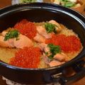 なぎﾍﾟﾀ's cooksnap of when they made ふるさとの秋★鮭といくらのはらこめし.