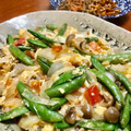 Superlittleboo's cooksnap of when they made スナップエンドウとトマトのオイスター炒め.