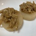 67luna's cooksnap of when they made 昆布煮大根たっぷりきのこのせ.
