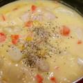 ころころころころ～♪'s cooksnap of when they made さつまいものシチュー＠つくば市学校給食.