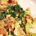 hoopin's cooksnap of when they made 豚肉とレタスの卵炒め.
