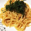 yudondon's cooksnap of when they made 和風たらこパスタ.
