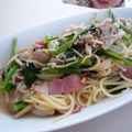 あやプチ's cooksnap of when they made ピリ辛風＊きのことベーコンのスープパスタ.