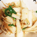 ちぴmnt's cooksnap of when they made 長いもとえのきのバター炒め.