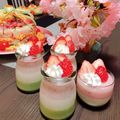 奏☆結ママ's cooksnap of when they made ひな祭り3色ミルクプリン♪♪.