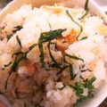 hatomugi茶's cooksnap of when they made 鮭ご飯.
