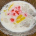 常夏弁当's cooksnap of when they made 蓮根で作るタップティム・クローブ.