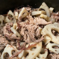 ◇ひさ's cooksnap of when they made れんこんと豚肉の甘辛炒め.