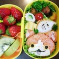 mihorinh's cooksnap of when they made 妖怪ウォッチ　ジバニャン＊キャラ弁.