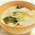 ももいろさくら's cooksnap of when they made キャベツと油揚げのお味噌汁.