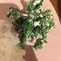 105♡'s cooksnap of when they made 山葵ぴりっ！菜の花のクリームチーズ和え♪.