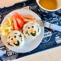 ryumi58's cooksnap of when they made 簡単キャラ弁♪オラフおにぎり.