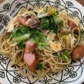 IMKI's cooksnap of when they made ベーコンとサラダ菜のパスタ☆.