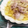 せきne3's cooksnap of when they made 白菜と豚肉の柚子胡椒パスタ.