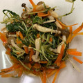 geranium♪'s cooksnap of when they made レンジで簡単♪シメジと水菜のお浸し.