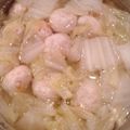 Sasamoto☆'s cooksnap of when they made 簡単＊白菜と鶏つくねの鶏ガラスープ.