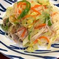 ルぴあ's cooksnap of when they made 焦がしネギ油香る♪ネギ塩焼ビーフン.