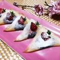クックI7I5L1☆'s cooksnap of when they made 春巻きの皮で絶品スイーツ！？苺春巻き♡.
