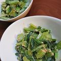twママ's cooksnap of when they made 小松菜のおかかマヨ醤油.