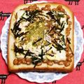 こげ岡's cooksnap of when they made 朝一番☆納豆茶漬けトースト.