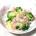 tennisnoah's cooksnap of when they made ブロッコリーと鶏肉のカニカマあんかけ.