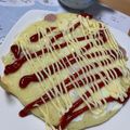 maki0820's cooksnap of when they made 朝のワンプレート！ホットケーキ・エッグ♪.