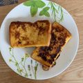 hakobetet's cooksnap of when they made 牛乳不使用！速攻美味☆フレンチトースト☆.