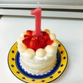 cae_choco's cooksnap of when they made 1歳のお祝いスマッシュケーキ.