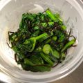 オリオンの星's cooksnap of when they made 材料３つ！菜の花の塩こんぶごま油炒め.