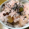 たくやときみこ's cooksnap of when they made ♡炊飯器でいろどり甘納豆お赤飯♡.