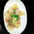 よしやすくん's cooksnap of when they made 大根と豚ひき肉の煮物.