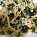 ☆えりんこ☆★'s cooksnap of when they made ほうれん草の醤油バターうどん.