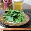 ダイナマイト漆黒's cooksnap of when they made 簡単❤︎美味しい春菊のやみつきサラダ.