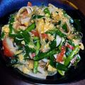 LANAROY's cooksnap of when they made つるるんふんわり♪春雨入り♪ニラ玉炒め.