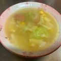 はるちー＊'s cooksnap of when they made ＊コーン缶丸ごとコンソメスープ＊.