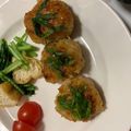 makiko818's cooksnap of when they made 和定食☆ヘルシー鳥つくね串.