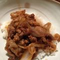 やじろべ234's cooksnap of when they made 我が家の豚丼.