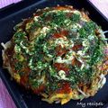 Miiyasusho's cooksnap of when they made 広島風お好み焼き.