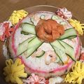 まゆ1713's cooksnap of when they made ちらし寿司ケーキ♡ひな祭り♡誕生日にも♡.