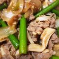 おおかなぼぅ's cooksnap of when they made 牛肉とニンニクの芽のオイスターソース炒め.