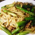 meron♪'s cooksnap of when they made ちょい辛焼きうどん（豚×アスパラ）.