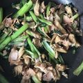 starwars3's cooksnap of when they made まいたけと小松菜のベーコン炒め.