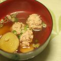 アゲハ's cooksnap of when they made ごつごつサツマイモとつみれのお味噌汁.