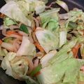 ゆりはるみ♡'s cooksnap of when they made ✿ラーメンの具にも♬玉きゃべ焼き豚炒め✿.