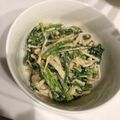 ♪＊♪＊'s cooksnap of when they made ほうれん草とえのきのゴマネーズ和え.