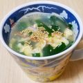★たーこ★'s cooksnap of when they made ニラとカニかまの中華風卵スープ.