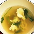 ☆megunyan☆'s cooksnap of when they made 三つ葉のふわふわ卵お吸い物.