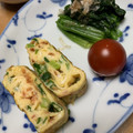 ドドリィ's cooksnap of when they made お弁当に☆三つ葉と桜えびの卵焼き.