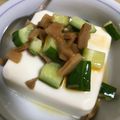 やんしゅ's cooksnap of when they made 味付けメンマときゅうり☆冷や奴.